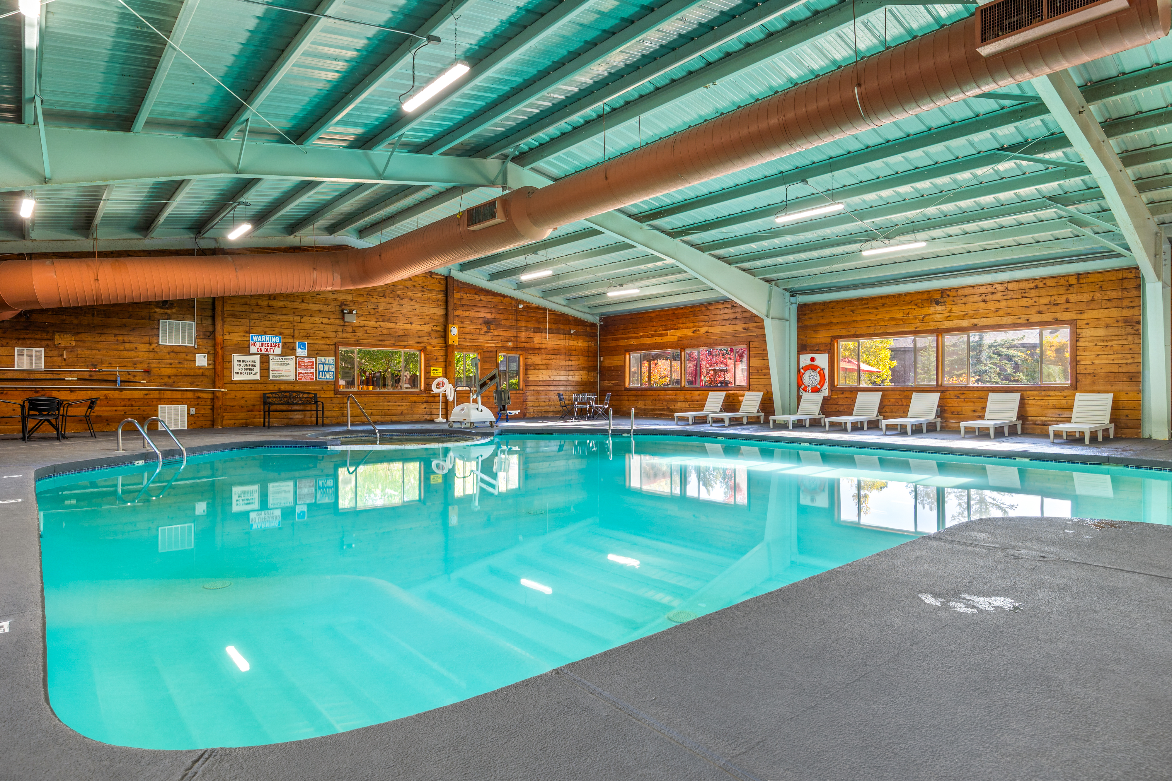 Indoor heated swimming pool